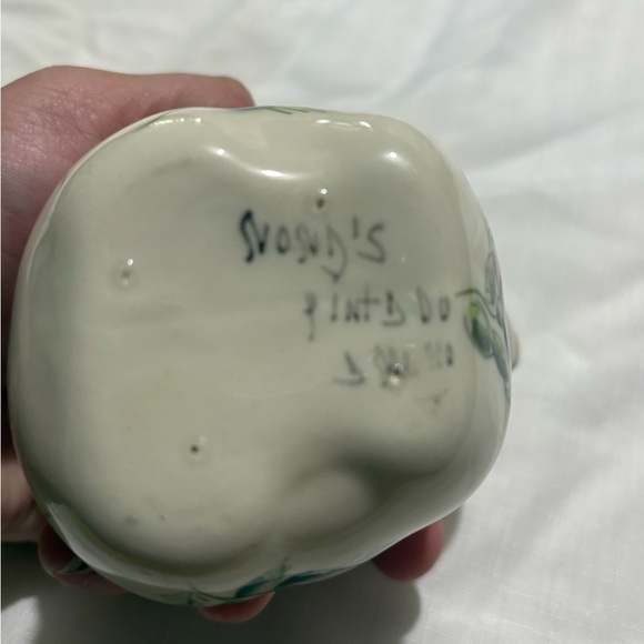 Vintage Floral Elephant Ceramic Pitcher - Picture 5 of 9